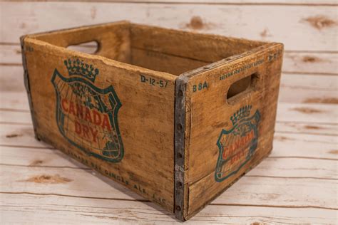 Vintage Box Metal Wood 